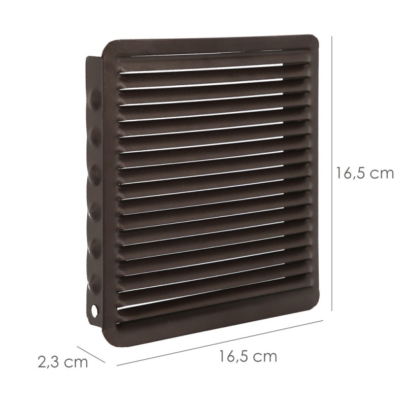 Rejilla Ventilaci N Empotrar X Cm Aluminio Marron Ferreter A