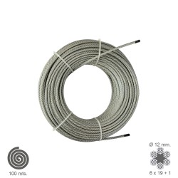 Cable Galvanizado 12 mm. (Rollo 100 Metros) No Elevacion