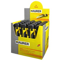 Cutter Maurer 18 mm. Con 2 Hojas (Expositor 24 piezas)