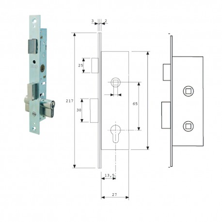 Cerradura Tesa 2204-nm/15