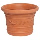 Saturnia Macetero Resina Redondo, Color Terracota, Resistente, Ideal Exterior, 35 Cm Diametro.