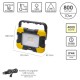 Foco Led Plano Recargable 10 Watt. 800 Lumenes Luz blanca 4000ºK Protección IP44. Portatil Proyector Led Obras