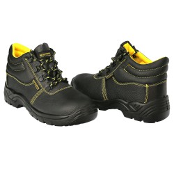 Botas Seguridad S3 Piel Negra Wolfpack Nº 36 Vestuario Laboral,calzado Seguridad, Botas Trabajo. (Par)