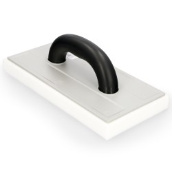 Llana / Talocha Con Mango de Plastico ABS. Espuma Acabado Fino 25 mm. Llana Limpieza. Base 280x140 mm. Mango Ligero y Ergonomico