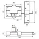 Cerrojo Fac 301-l/ 80-p