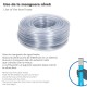 Manguera Transparente Nivel 8x11,5 mm. Rollo 50 metros