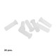 Taco Wolfpack Plástico Blanco 9 mm. (25 unidades)