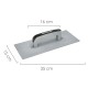 Talocha Plastico 350 x 150 mm. Base almenada Gris