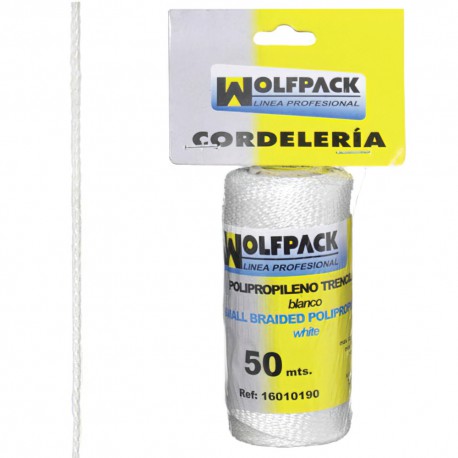 Cuerda Trencilla Polipropileno Blanco (Bobina 50 Metros)