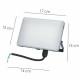 Foco Led Plano 30 Watt. 2700 Lumens. Luz blanca 4000ºK Protección IP65. Cuerpo Aluminio