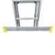 Escalera Aluminio 2 Tramos Mecanica 14 Peldaños. Plegable, Telescópica, Antideslizante, Resistente