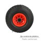 Rueda Carretilla Almacen / Sacos Neumática llanta plástico 20 mm.