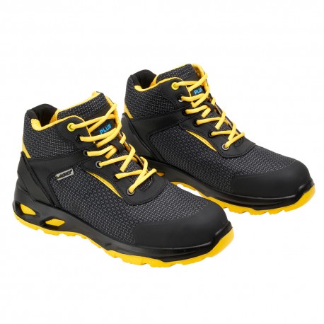 Bota Seguridad Maurer S3 Modelo Amerina Antideslizante con Suela Composite y Resistencia a los Hidrocarburos. Talla 46.