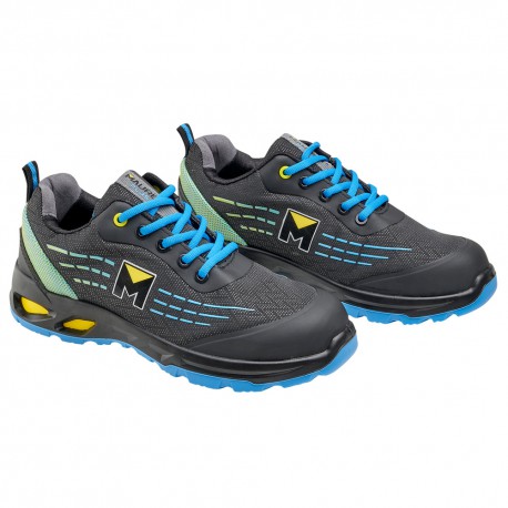 Deportiva Seguridad Maurer S3L Modelo Lapis Antideslizante con Suela Composite y Resistencia a los Hidrocarburos Talla 45.