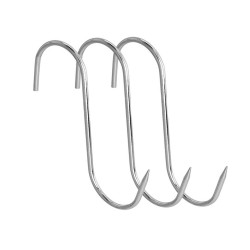 Blister 3 Ganchos Carnicero Inoxidables Nº 16