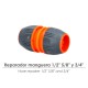 Reparador Universal Mangueras 1/2" 5/8" y 3/4". Facil de usar, Plastico Soft Touch.
