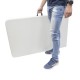 Mesa Plegable Rectangular HDPE Multifuncional, Portatil, Resistente,Multiusos 244x76x74 cm. Color Blanco