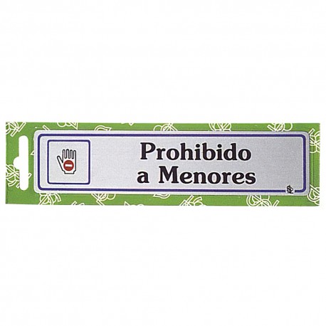 Rotulo "Prohibido A Menores"